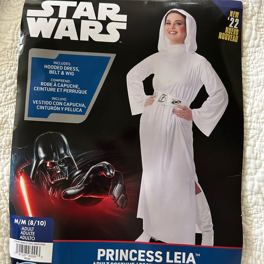 Princess Leia Adult Halloween Costume (hooded)